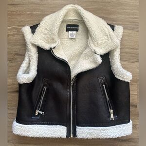 Shearling Vest Faux
